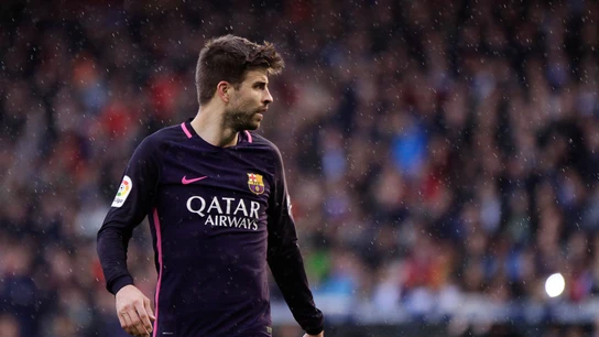 Gerard Piqué, en un partido del FC Barcelona Gerard Piqué, en un partido del FC Barcelona
