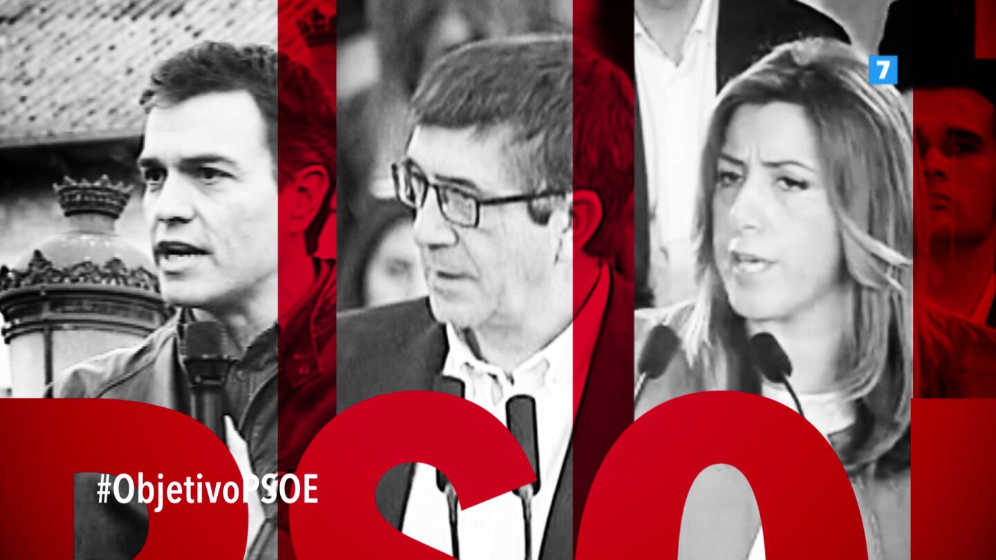Pedro S&aacute;nchez, Patxi L&oacute;pez y Susana D&iacute;az