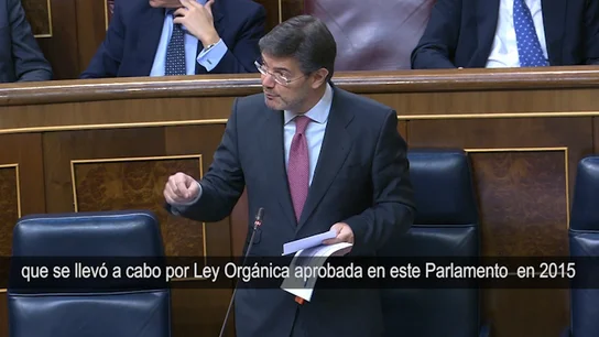 Ministro de Justicia, Rafael Catalá. Ministro de Justicia, Rafael Catalá.