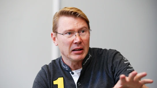 Mika Hakkinen, durante una entrevista Mika Hakkinen, durante una entrevista
