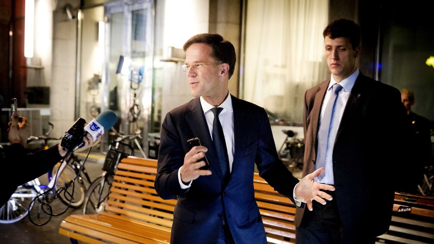 El primer ministro holand&eacute;s Mark Rutte