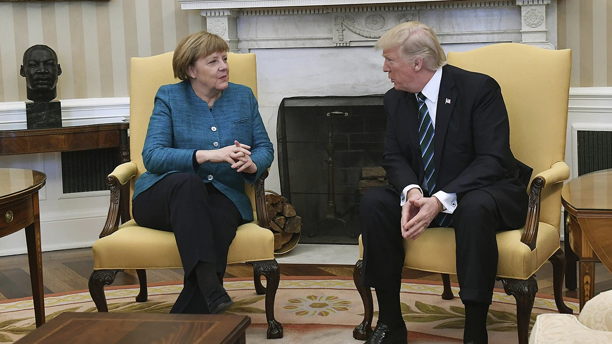 Angela Merkel y Donald Trump