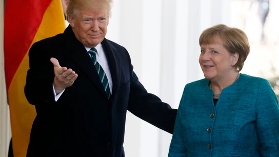 Trump recibe a Merkel en la Casa Blanca SE HAN REUNIDO ESTE VIERNES