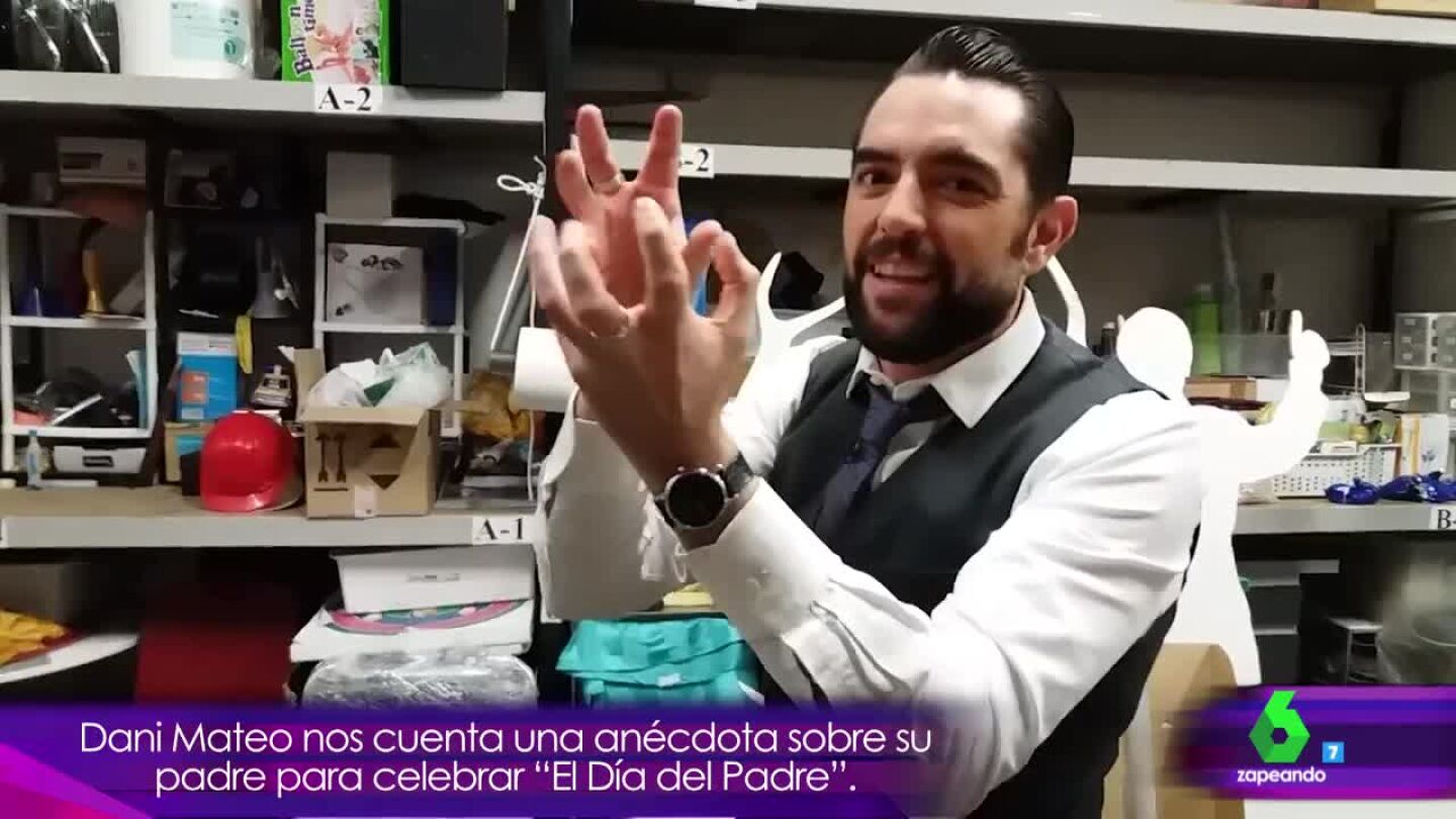 Dani Mateo cuenta una an&eacute;cdota con su padre