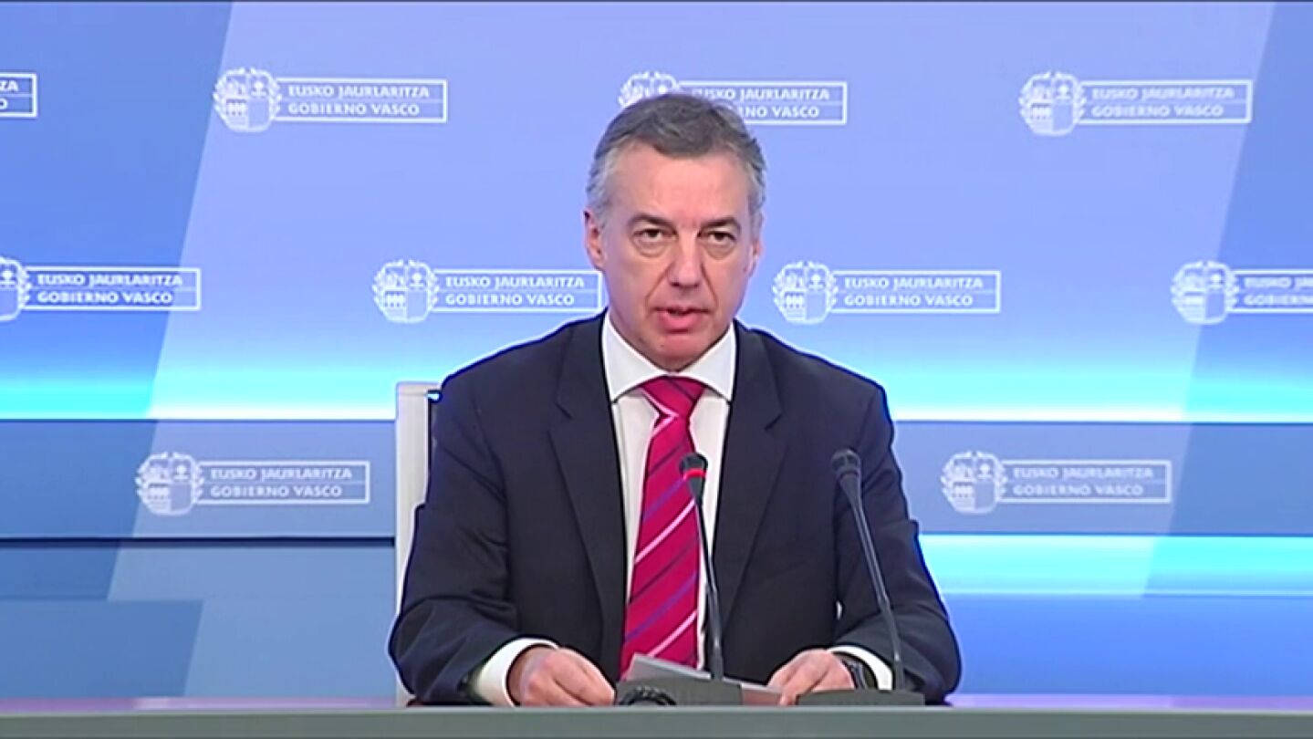 Urkullu pide "altura de miras" al gobierno espa&ntilde;ol y franc&eacute;s y pide "canales de comunicaci&oacute;n centrados en el logro de un objetivo"