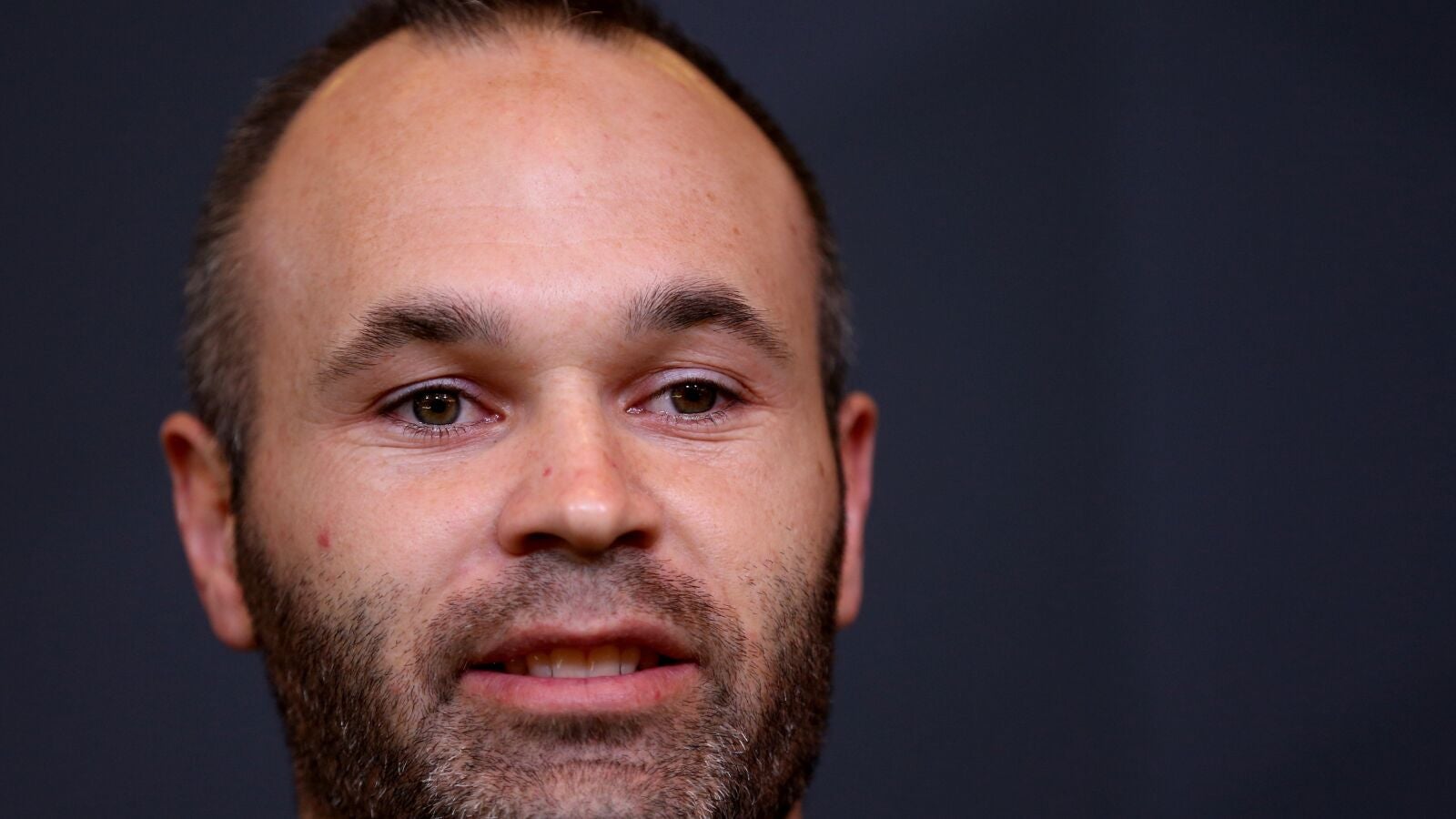 Andr&eacute;s Iniesta en un acto