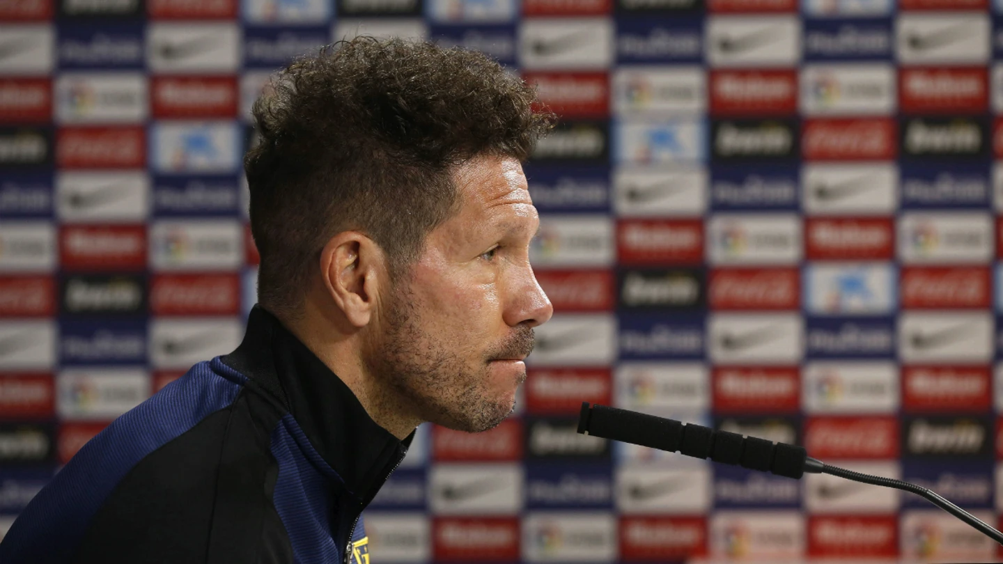 Simeone, en rueda de prensa Simeone, en rueda de prensa