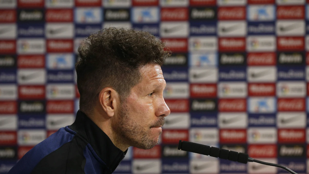 Simeone, en rueda de prensa