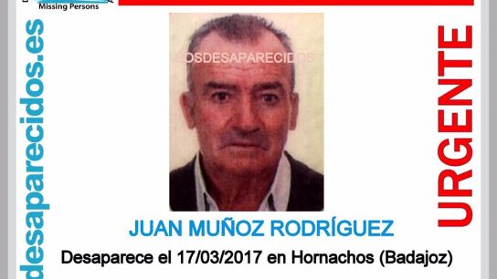 Buscan a un hombre de 78 a&ntilde;os desaparecido en Hornachos, Badajoz