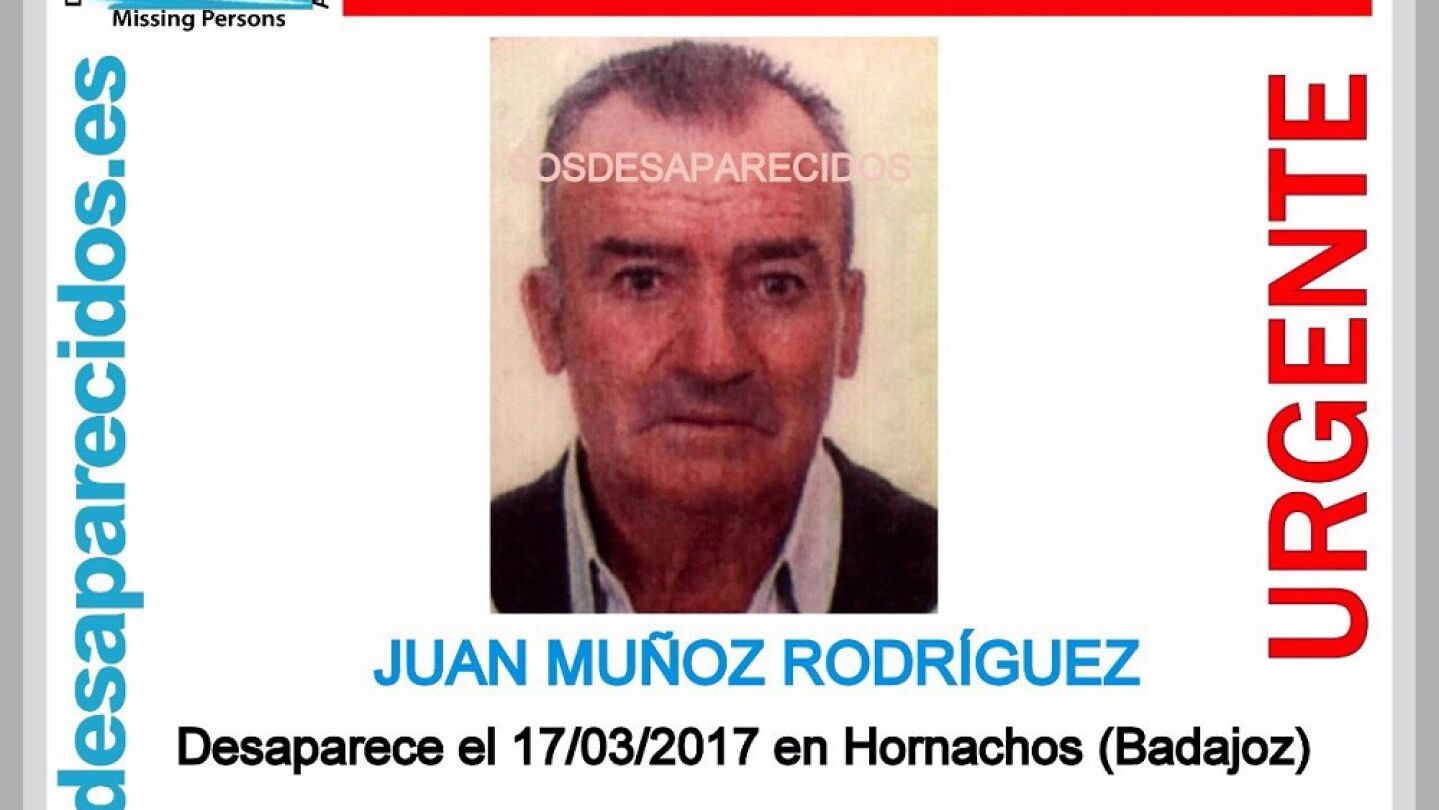 Buscan a un hombre de 78 a&ntilde;os desaparecido en Hornachos, Badajoz