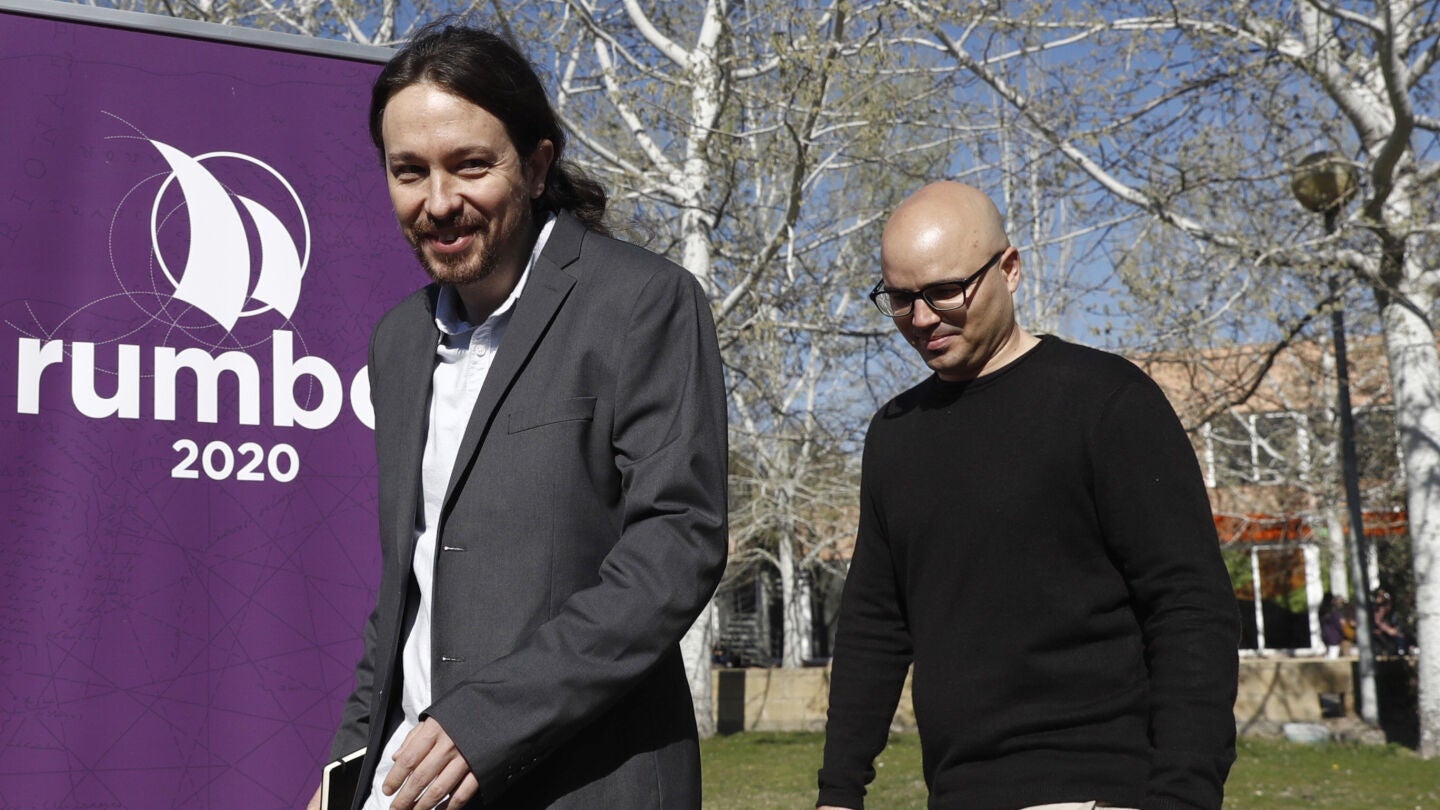 Pablo Iglesias poco antes de la primera reuni&oacute;n de "Rumbo 2020", un nuevo foro para debatir sobre el poder en Espa&ntilde;a.
