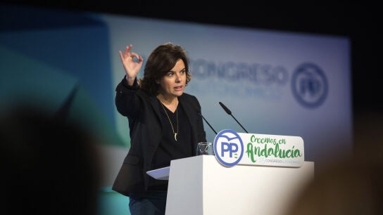 La vicepresidenta del Gobierno, Soraya S&aacute;enz de Santamar&iacute;a