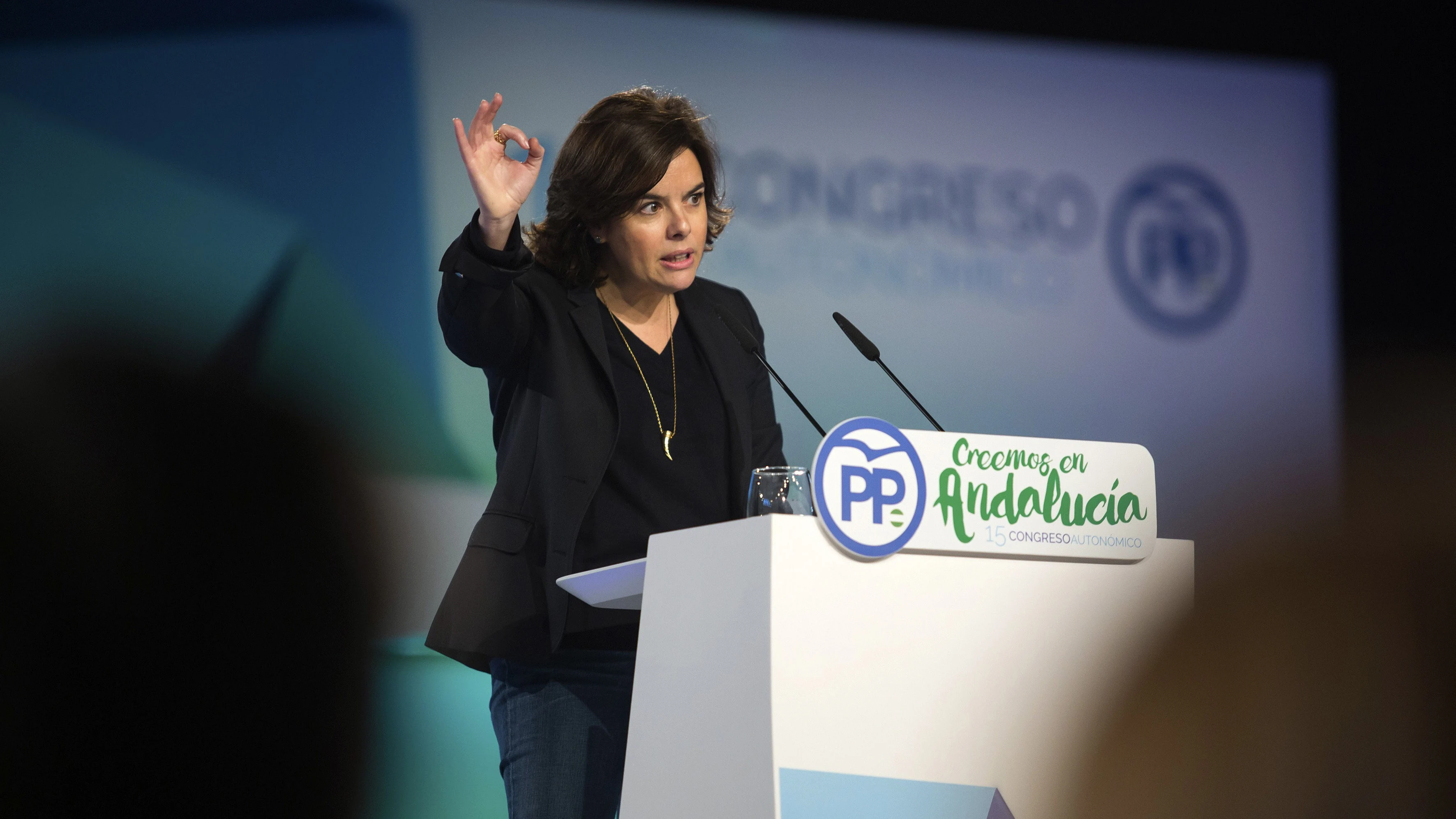 La vicepresidenta del Gobierno, Soraya Sáenz de Santamaría