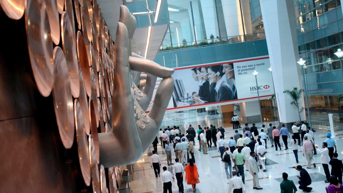 Vista de la Terminal 3 del aeropuerto internacional Indira Gandhi en Nueva Delhi (India). 