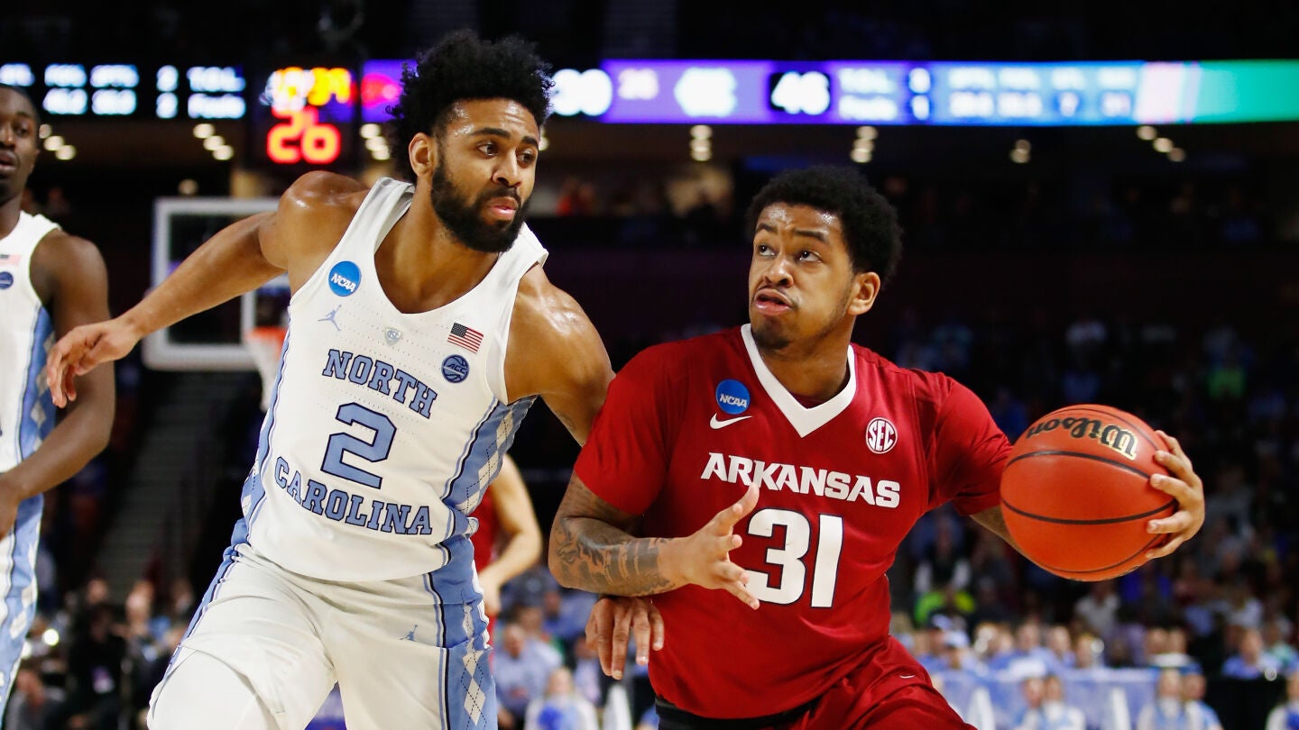 Partido entre Arkansas y North Carolina de la NCAA