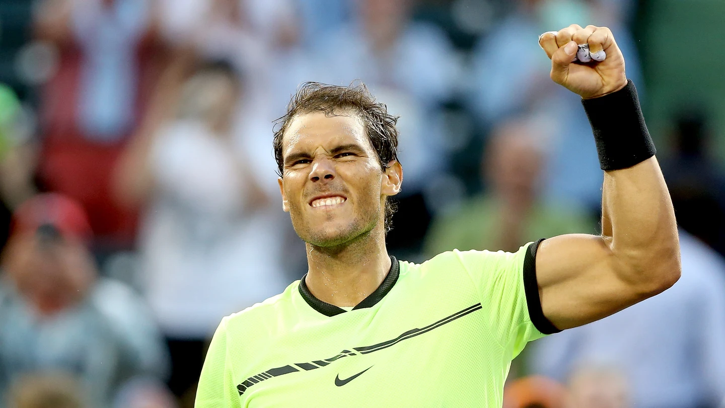 Nadal celebra el triunfo sobre Dudi Sela Nadal celebra el triunfo sobre Dudi Sela