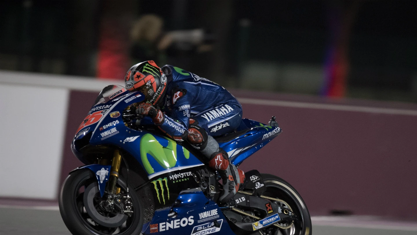 Maverick Viñales, en su Yamaha Maverick Viñales, en su Yamaha