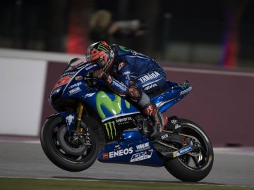 Maverick Viñales, en su Yamaha Maverick Viñales, en su Yamaha