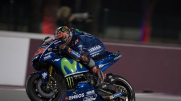 Maverick Viñales, en su Yamaha