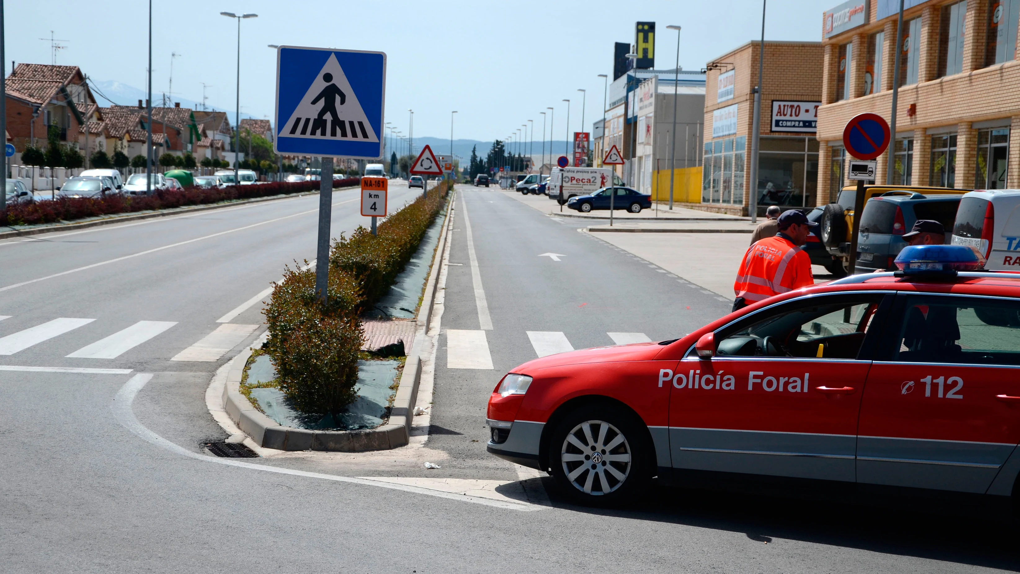 Imagen de archivo de un coche de la Policía Foral de Navarra