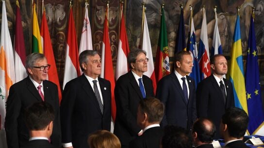 L&iacute;deres de la Uni&oacute;n Europea reafirman en Roma la voluntad de seguir avanzando