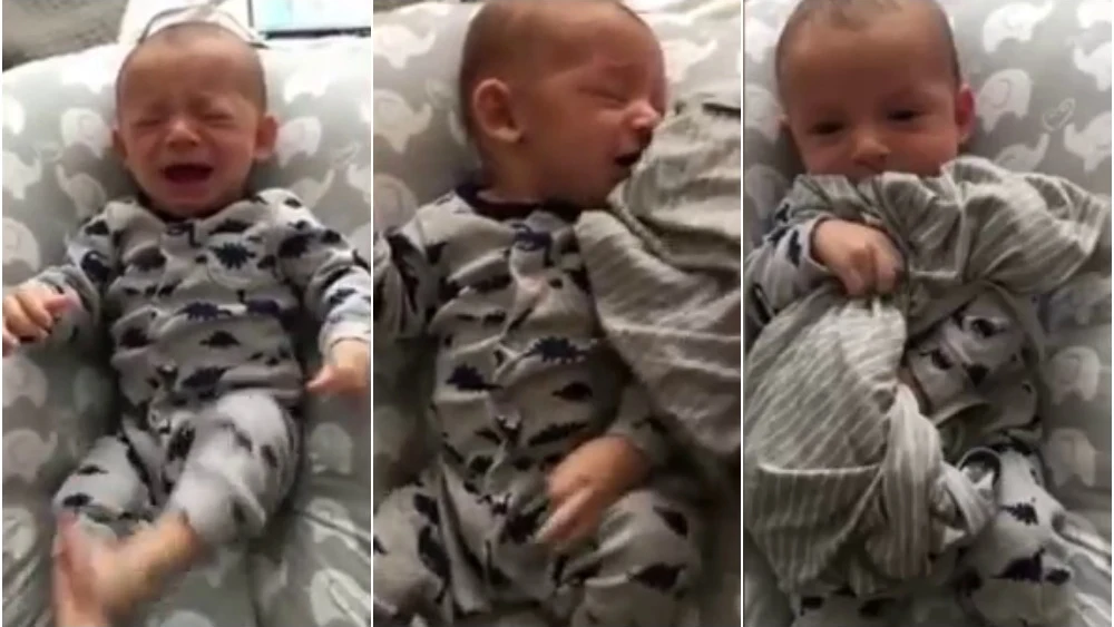 Un padre consigue consolar a su bebé gracias a una prenda de su madre Un padre consigue consolar a su bebé gracias a una prenda de su madre