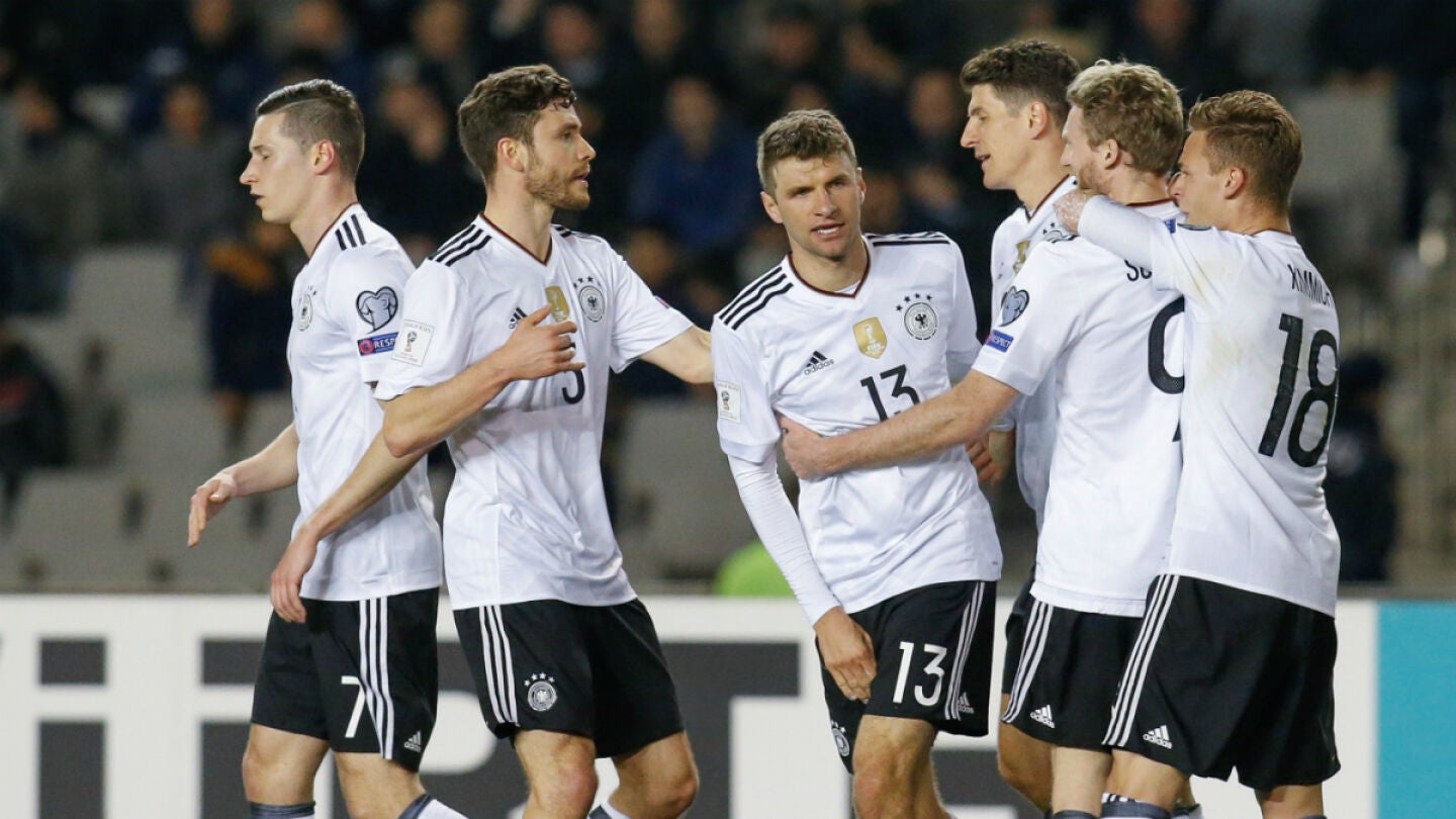 Alemania celebra un gol