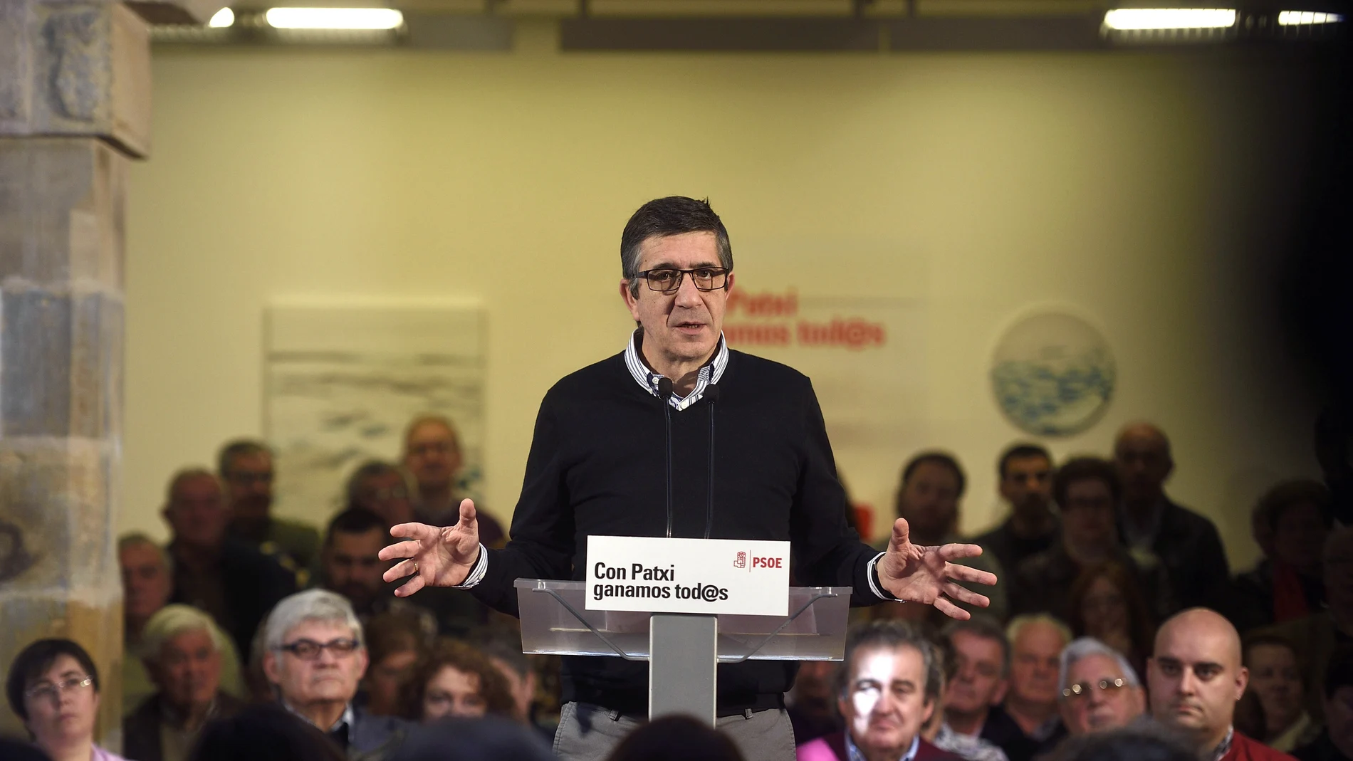 El candidato a la Secretaría General del PSOE, Patxi López