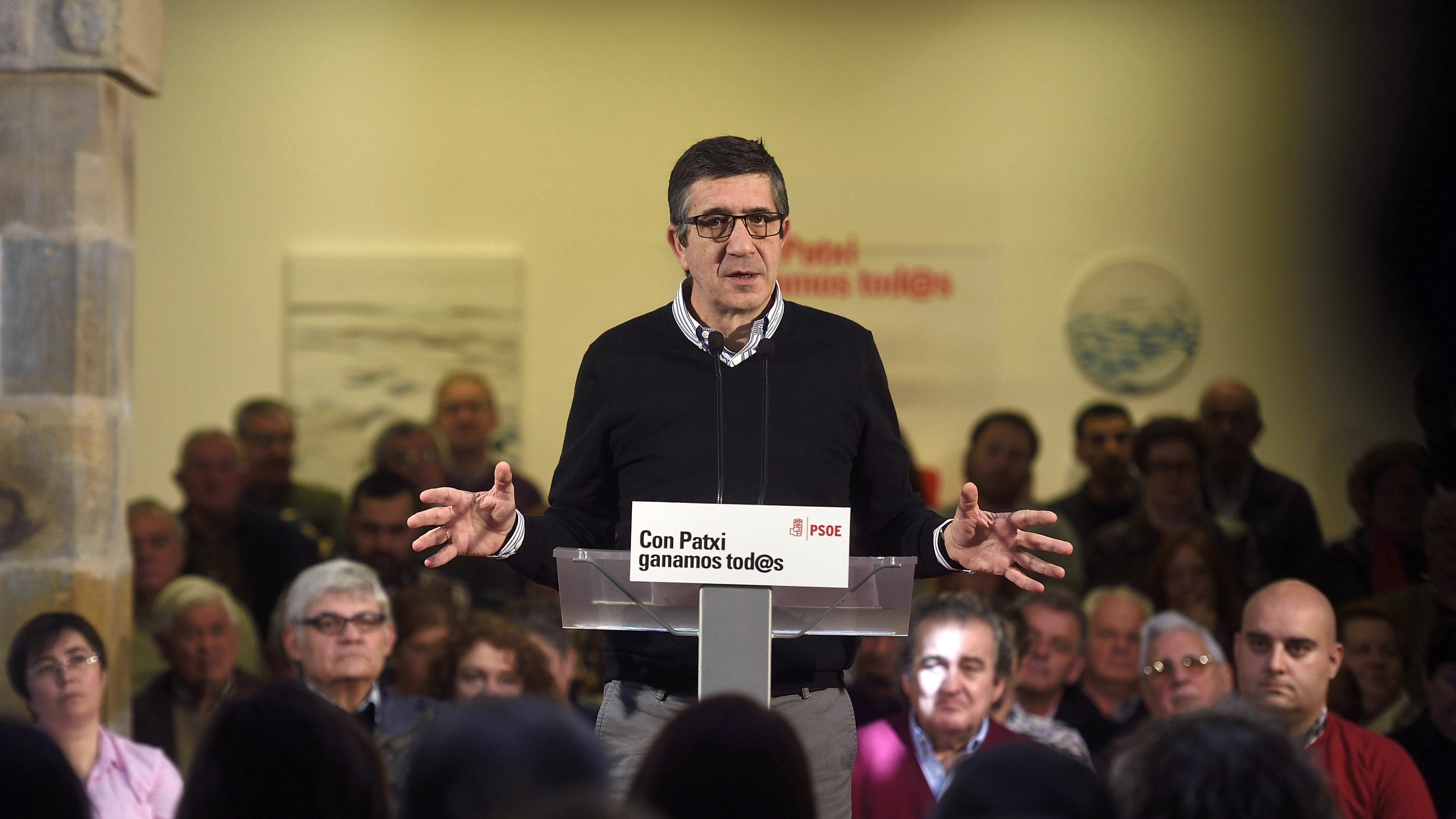 El candidato a la Secretaría General del PSOE, Patxi López