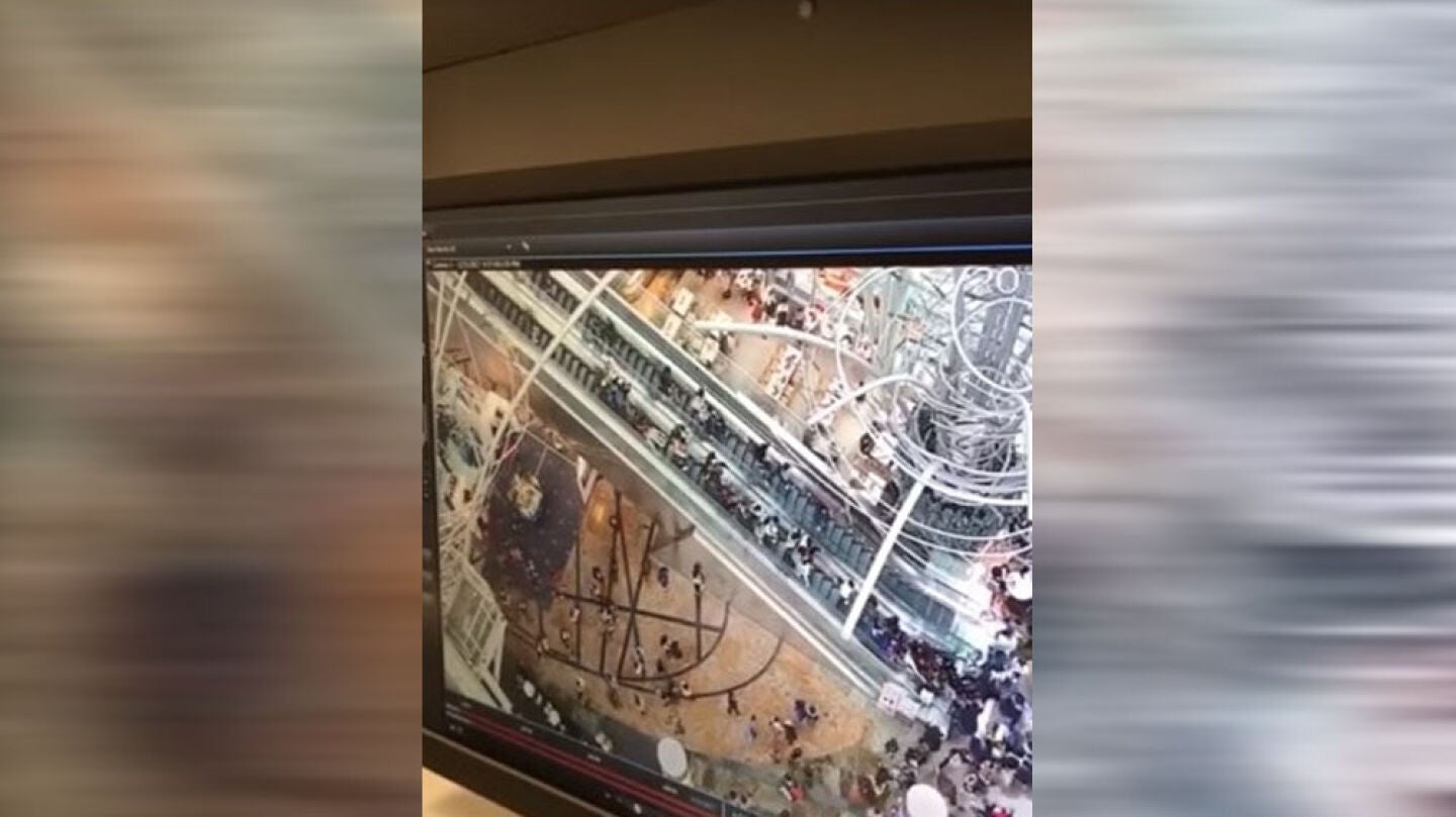 Accidente en unas escaleras mec&aacute;nicas en China