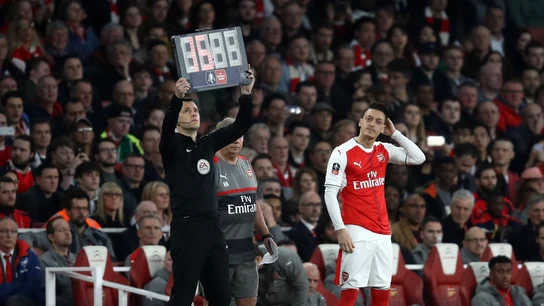 Mesut Özil, en un partido del Arsenal Mesut Özil, en un partido del Arsenal