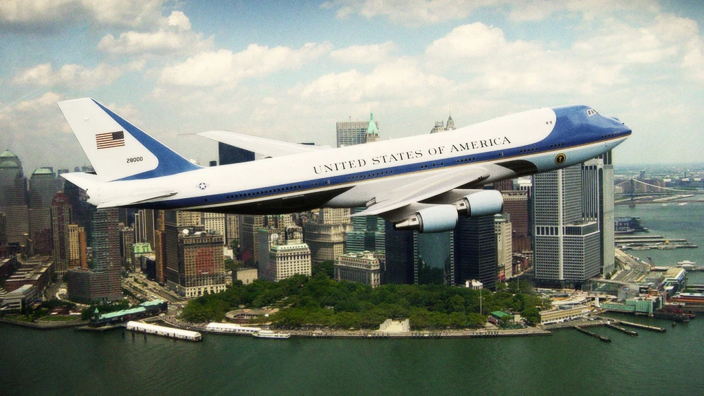 El Air Force One sobrevuela Nueva York en 2009