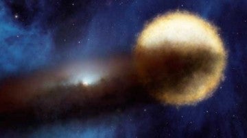 Recreación del sistema de Epsilon Aurigae