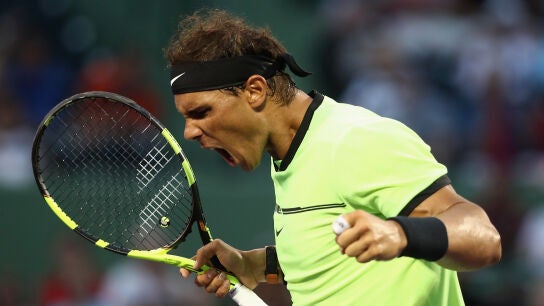 Rafa Nadal celebra su triunfo en Miami
