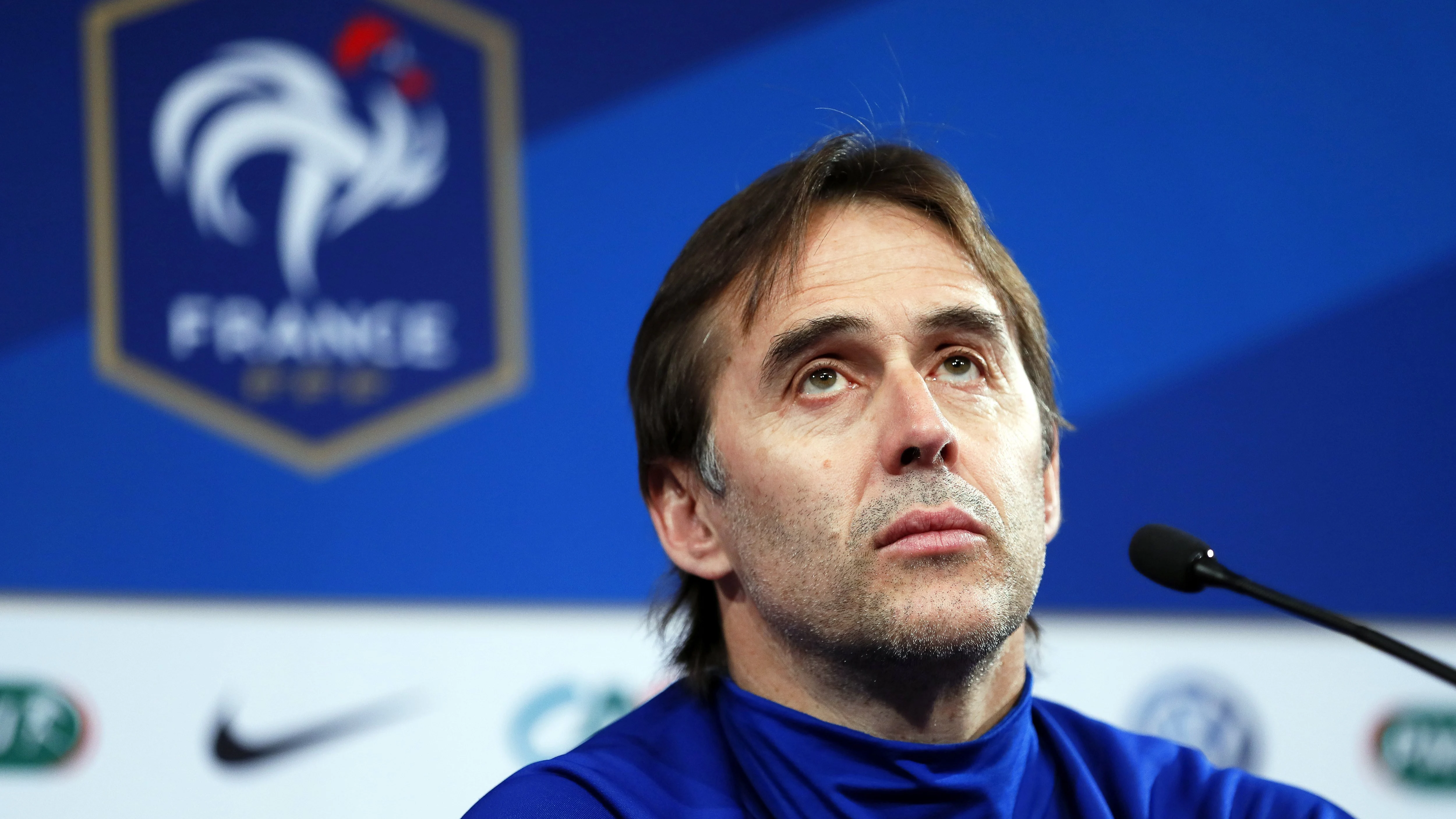 Julen Lopetegui, durante la rueda de prensa