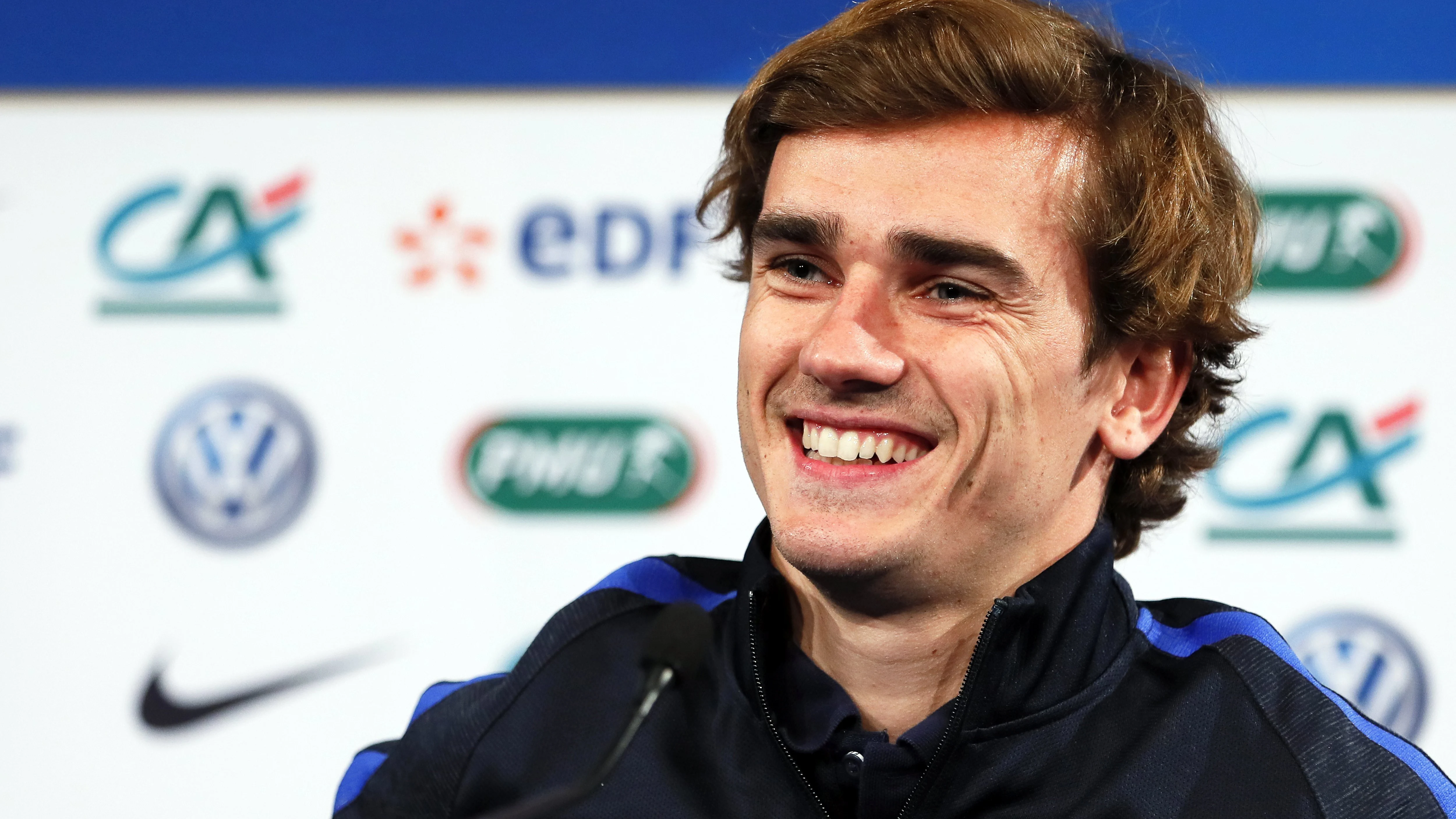 Antoine Griezmann durante la rueda de prensa
