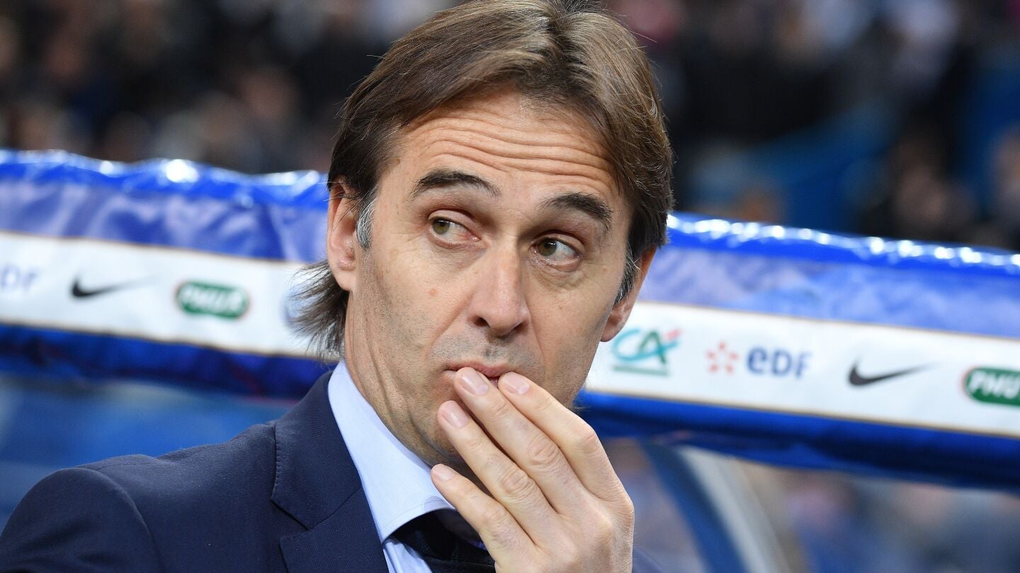 Lopetegui, antes del arranque del Francia - Espa&ntilde;a en Saint-Denis