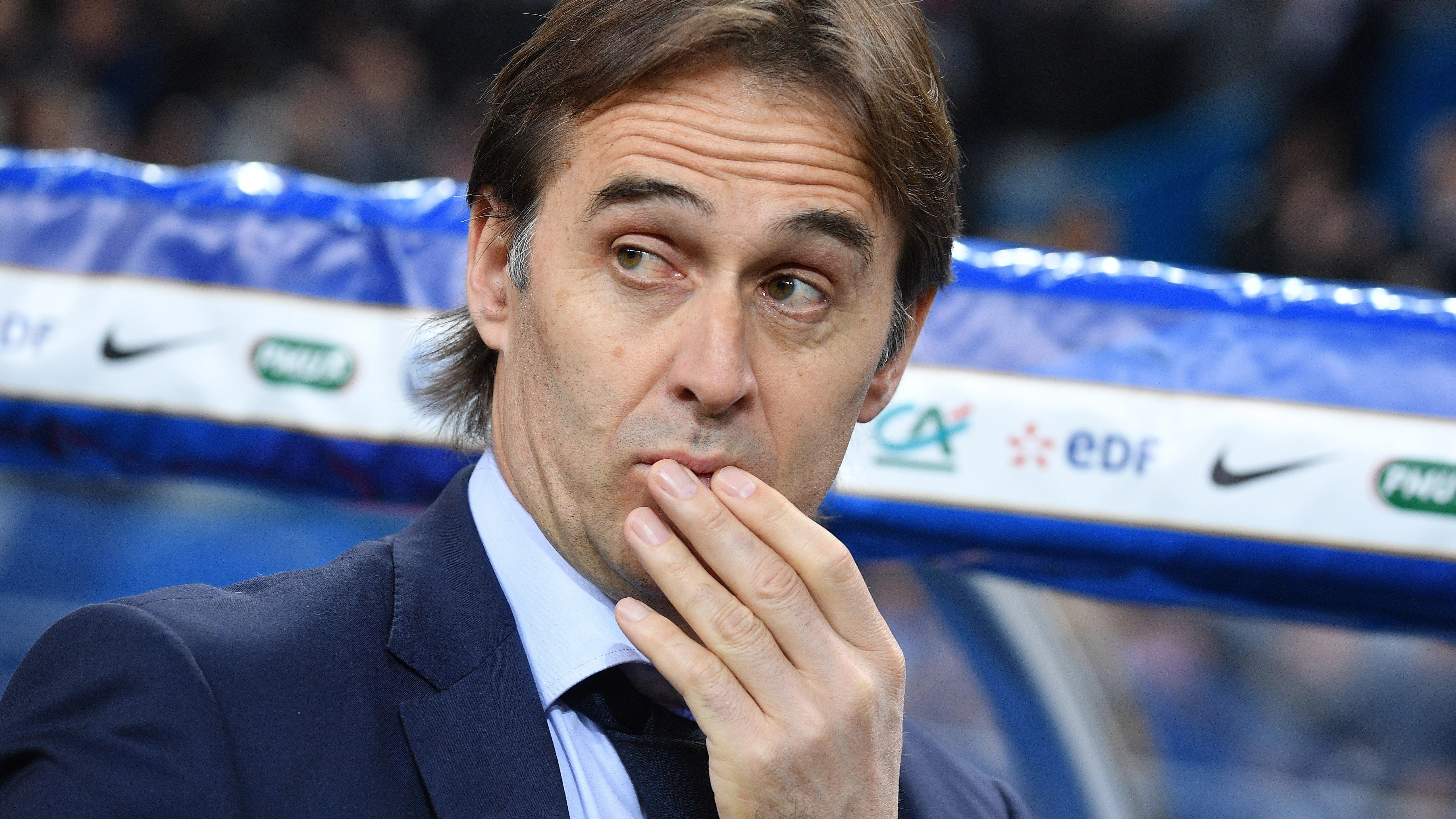 Lopetegui, antes del arranque del Francia - España en Saint-Denis Lopetegui, antes del arranque del Francia - España en Saint-Denis