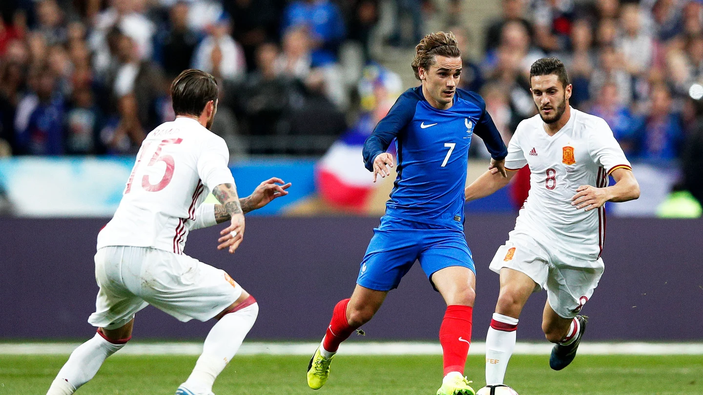 Griezmann durante el partido Griezmann durante el partido