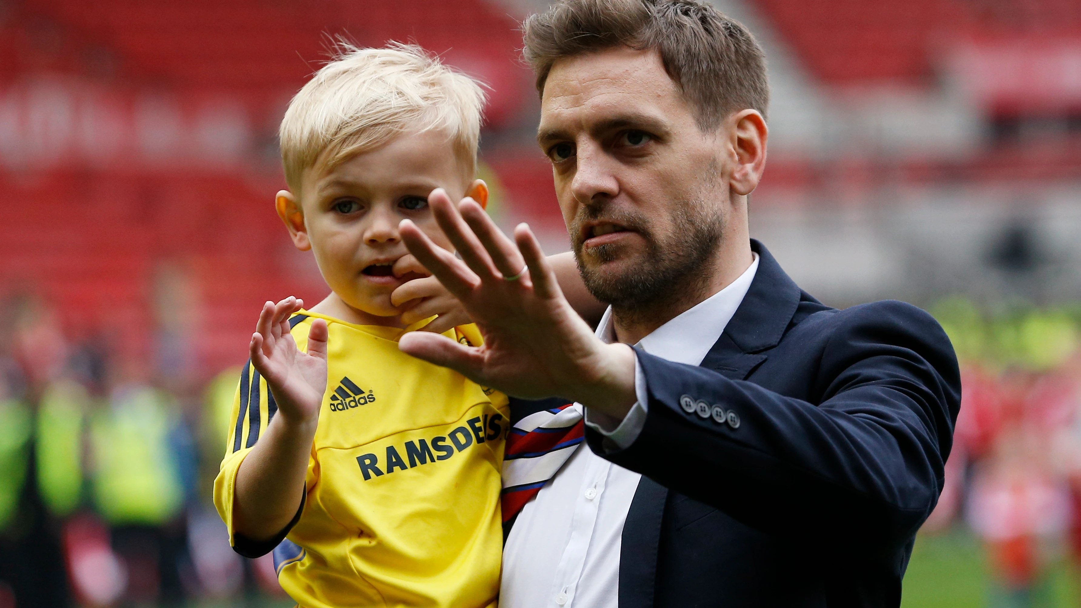 Jonathan Woodgate, antes de un partido del Middlesbrough