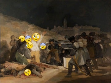El famoso cuadro de Goya tuneado con emoticonos El famoso cuadro de Goya tuneado con emoticonos