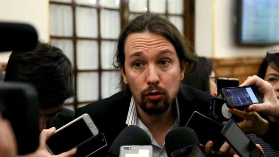 El l&iacute;der de Podemos, Pablo Iglesias