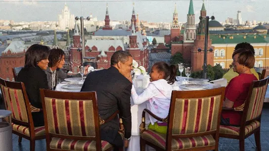 La famillia Obama en el hotel del escándalo de Trump La famillia Obama en el hotel del escándalo de Trump