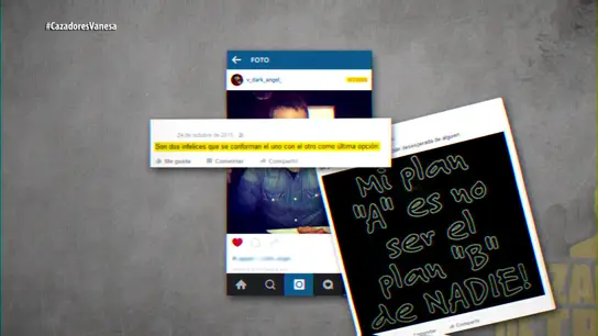 Paralelismo entre las cosas que ha ido publicando Vanesa y su acosador Paralelismo entre las cosas que ha ido publicando Vanesa y su acosador