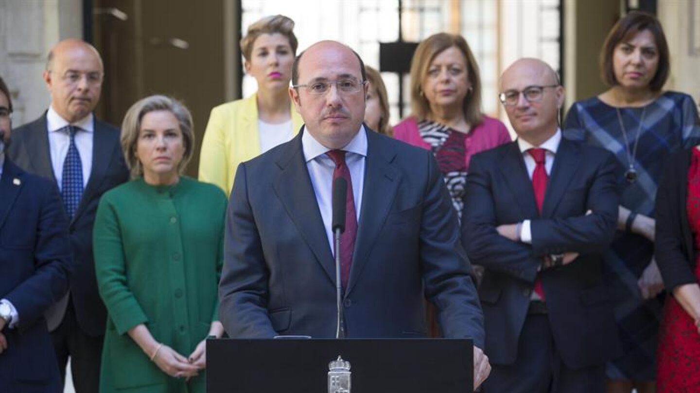 Pedro Antonio S&aacute;nchez dimite como presidente de Murcia