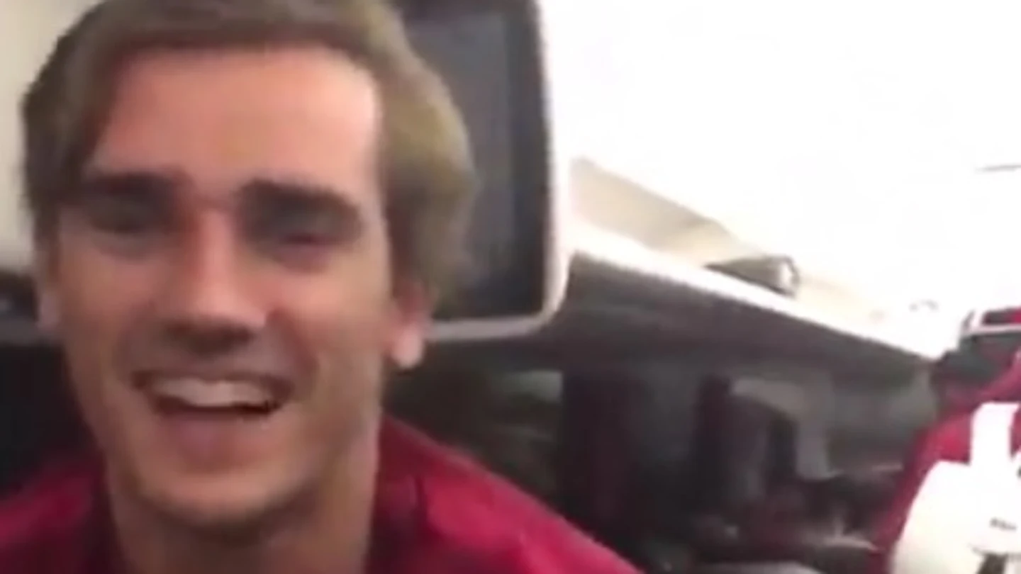 Griezmann en el autobús Griezmann en el autobús
