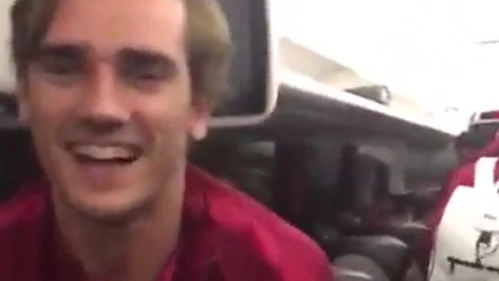 Griezmann en el autobús Griezmann en el autobús