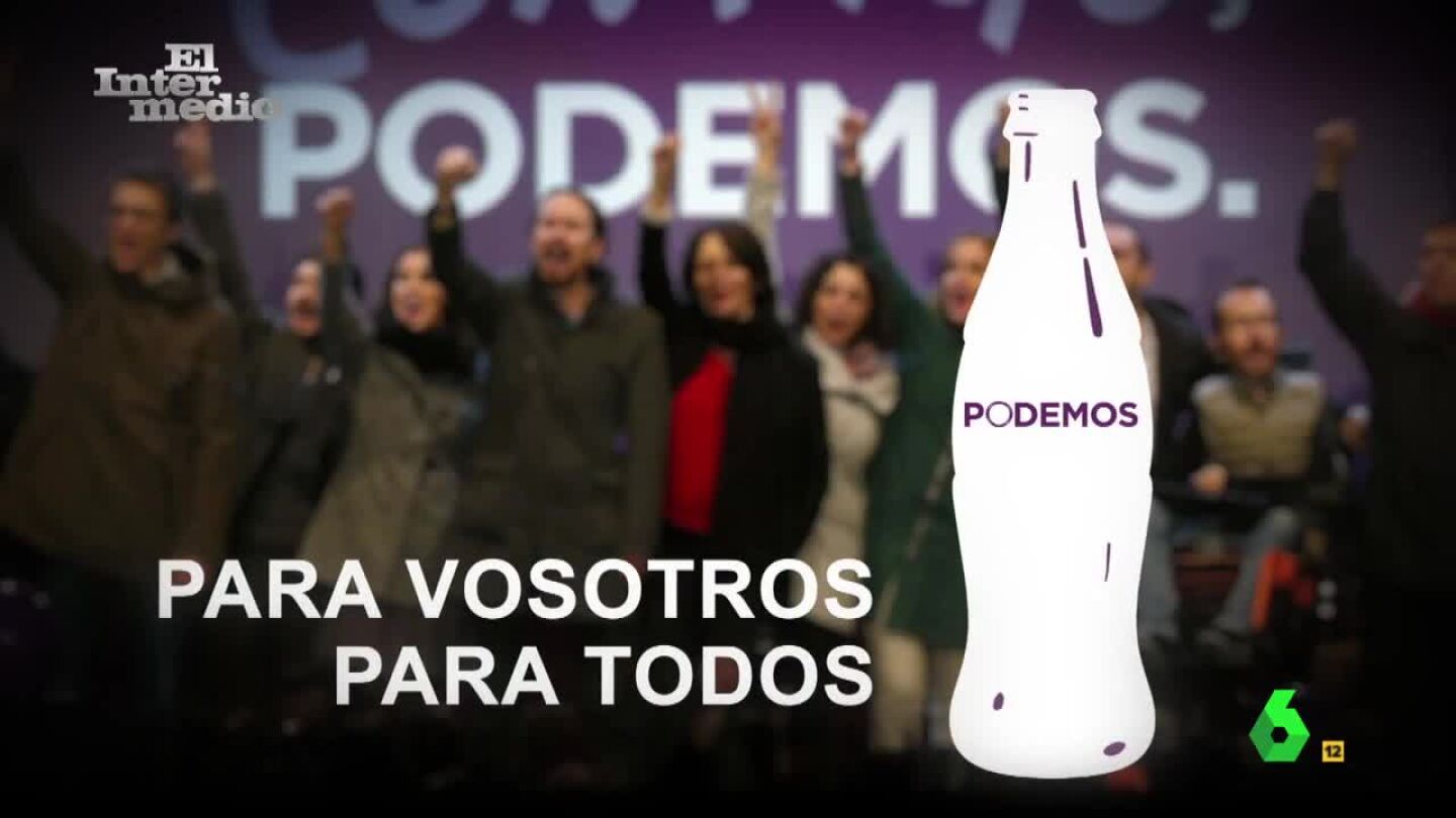 El anuncio de Podemos al m&aacute;s puro estilo Coca-Cola