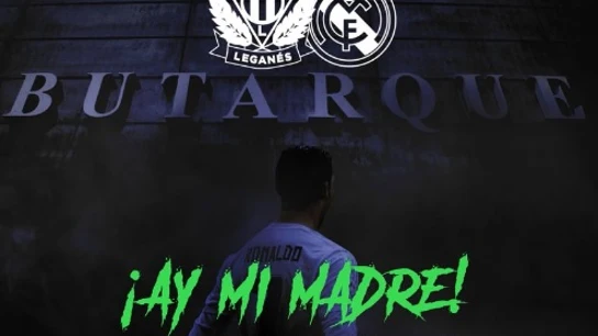 Cartel del Leganés con Cristiano Ronaldo como protagonista Cartel del Leganés con Cristiano Ronaldo como protagonista