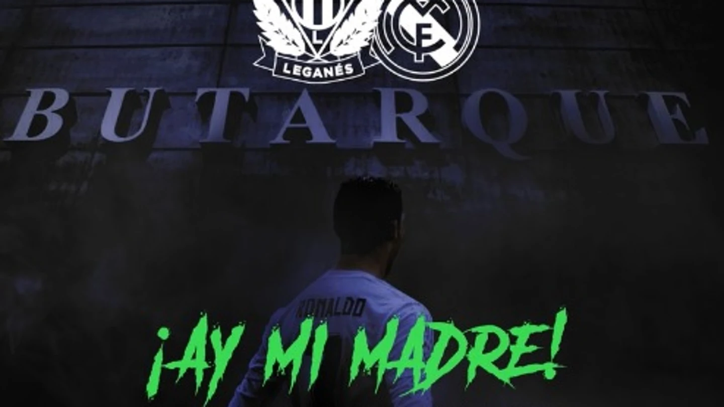 Cartel del Leganés con Cristiano Ronaldo como protagonista Cartel del Leganés con Cristiano Ronaldo como protagonista